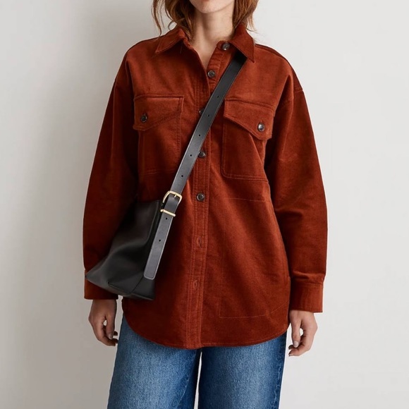 NEW Madewell Corduroy Twill Oversized Jacket - Picture 7 of 7